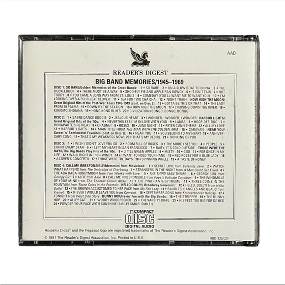 Big Band Memories 1945-1969 4 CD Compliation 1991 Readers Digest - Picture 4 of 4
